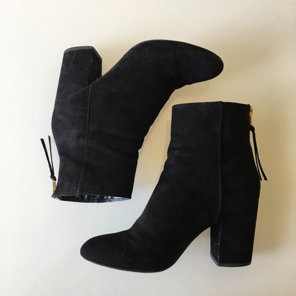 river island black suede ankle boots